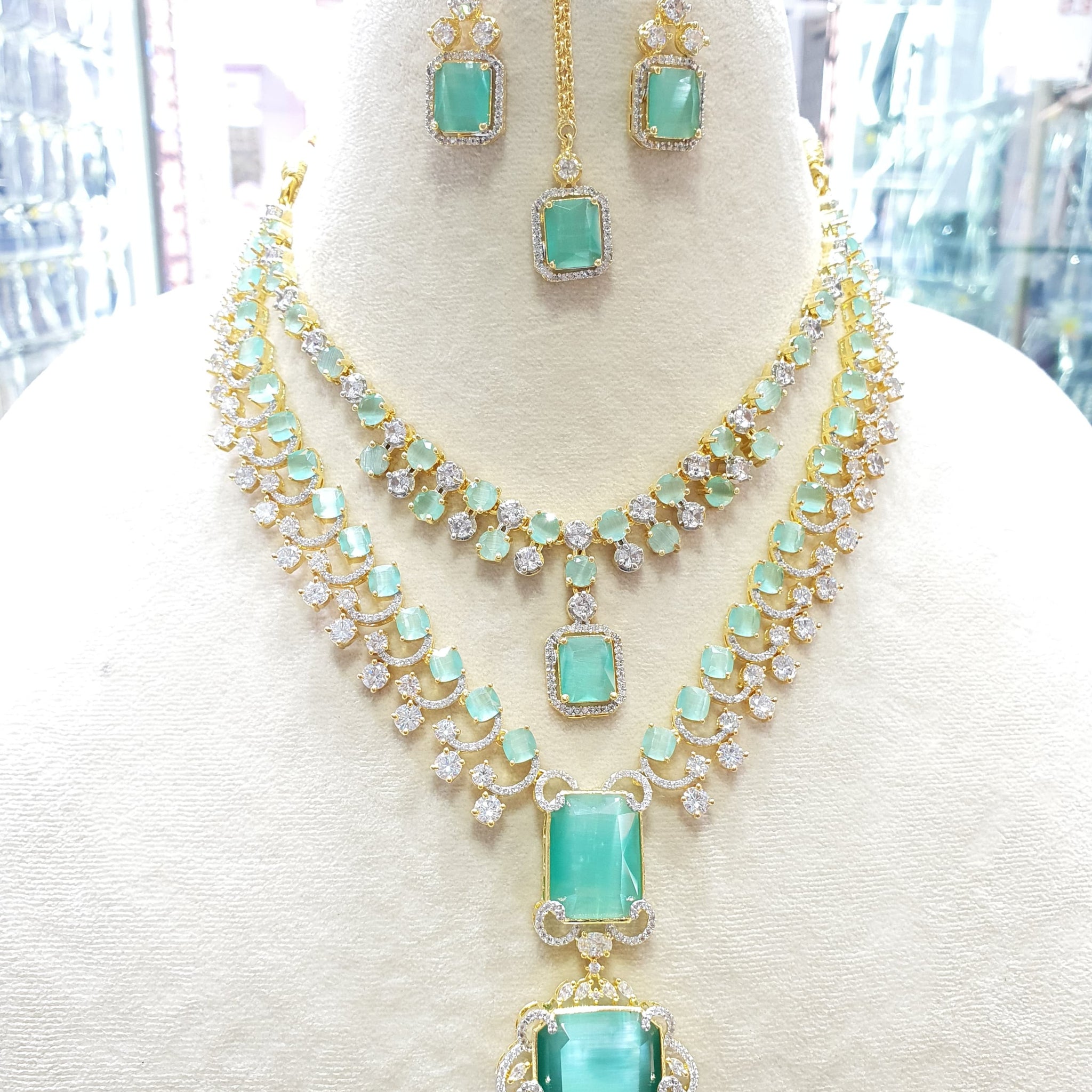american diamond necklace Set