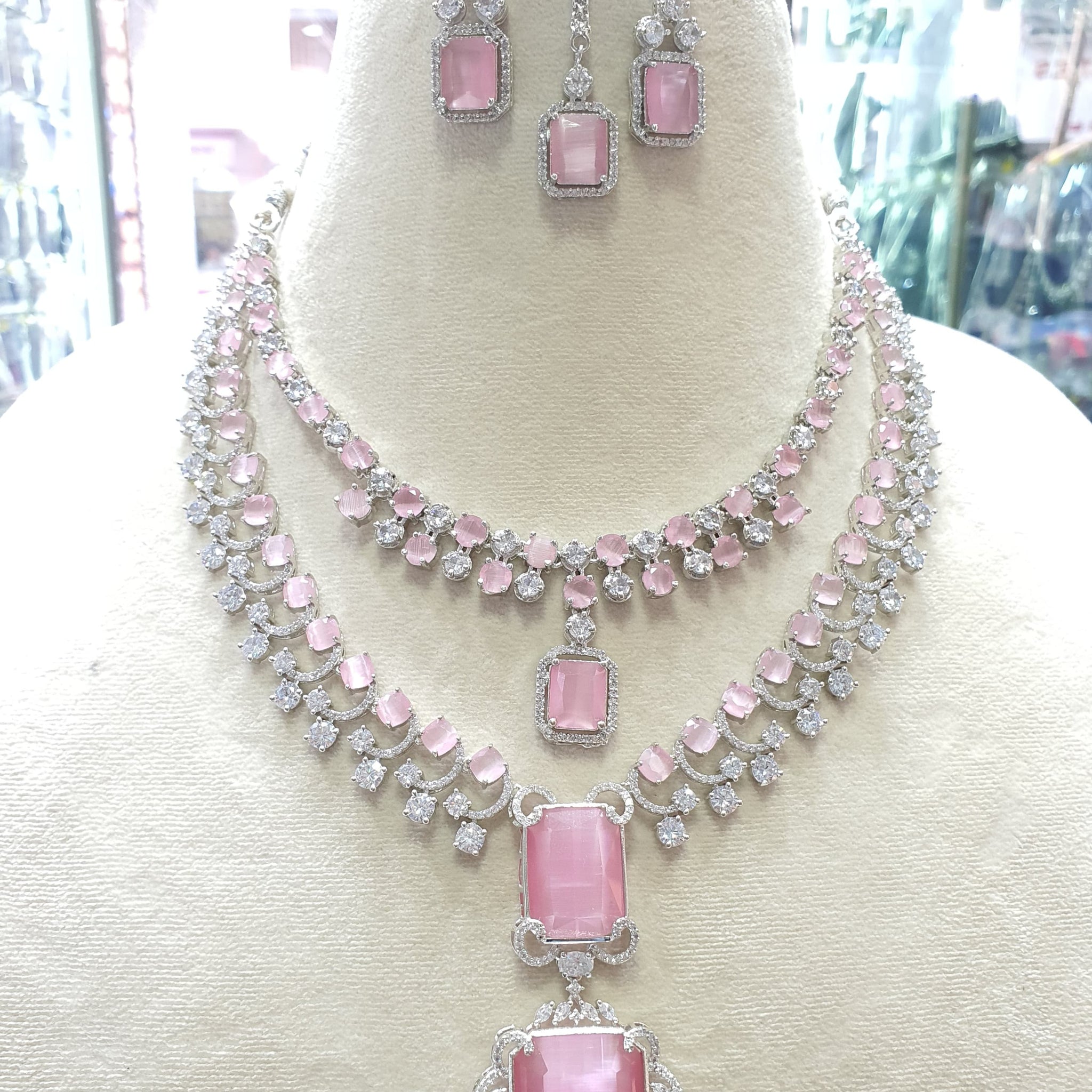 american diamond necklace Set