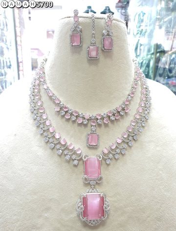 american diamond necklace Set