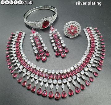 american diamond necklace Set