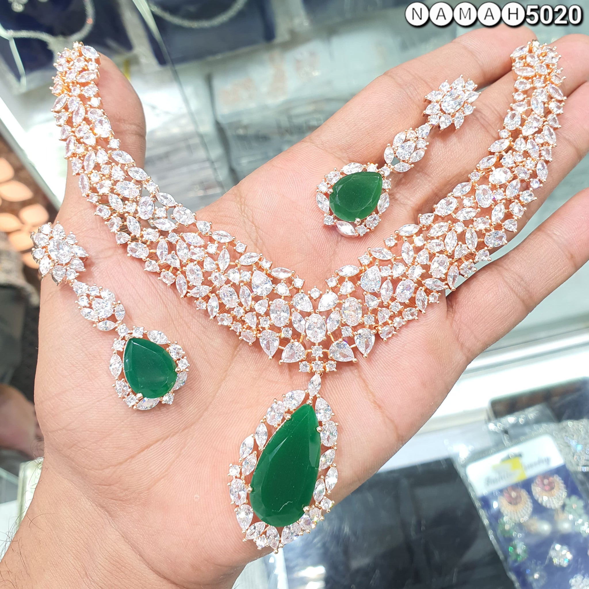 american diamond necklace Set