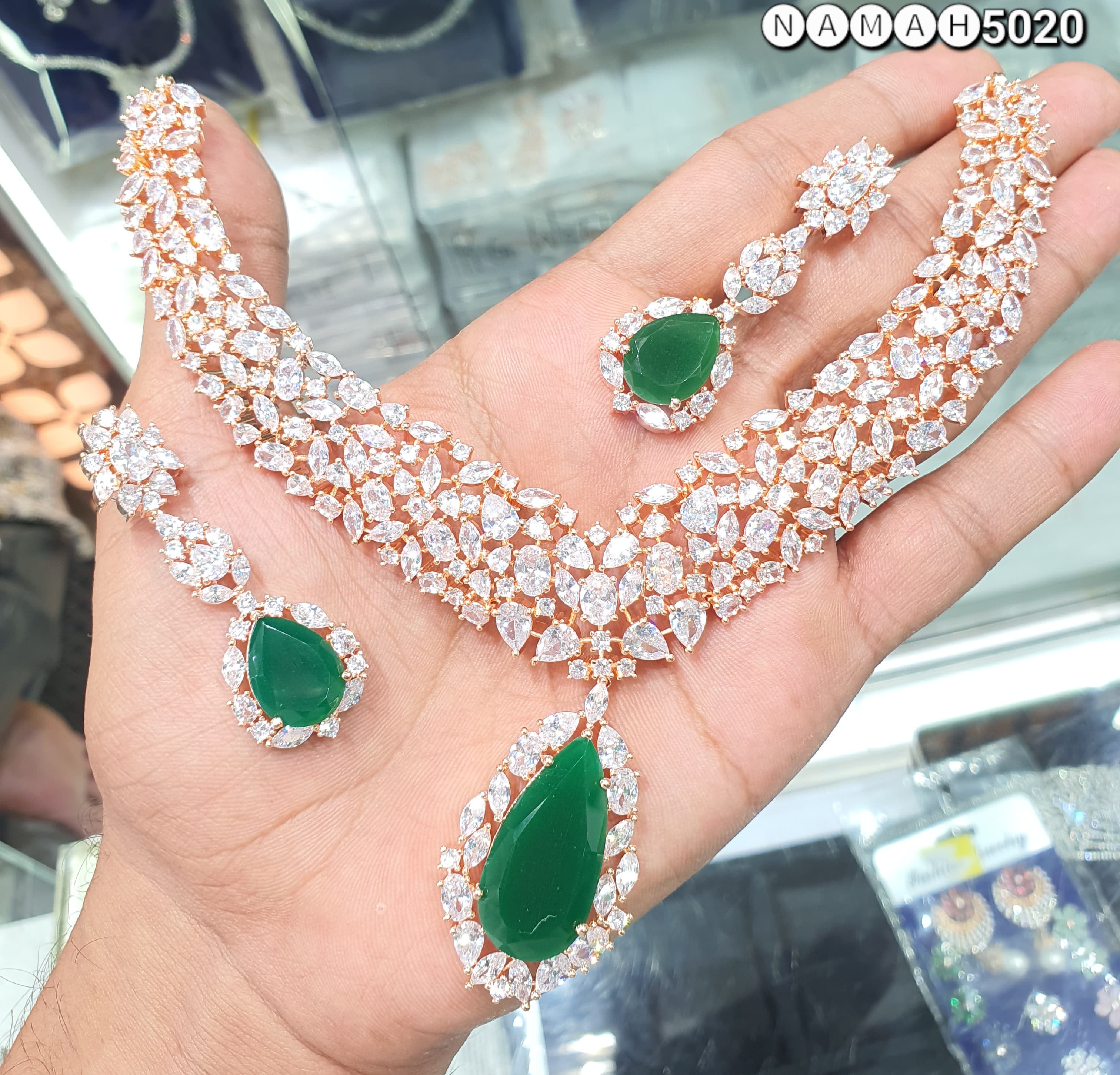 american diamond necklace Set