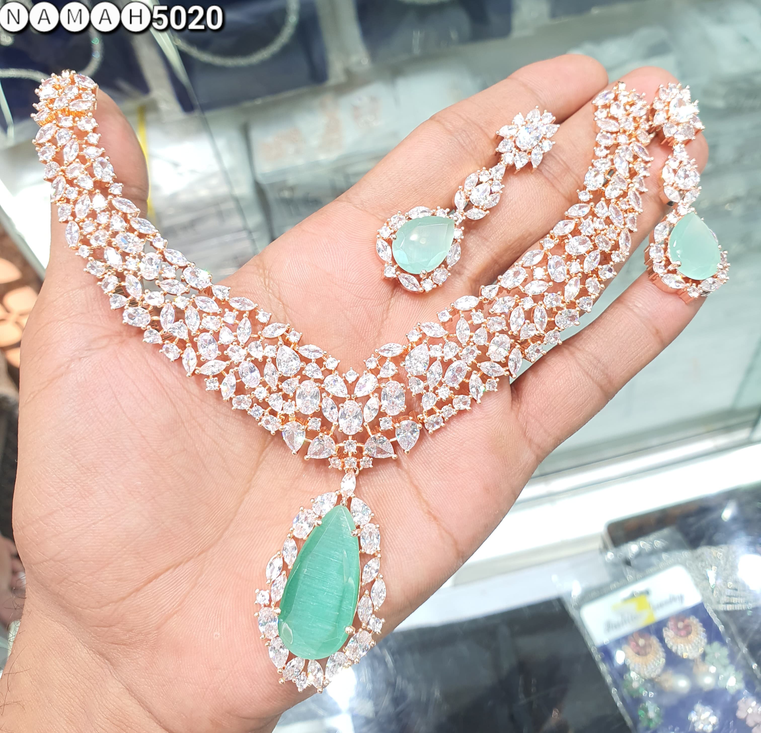 american diamond necklace Set