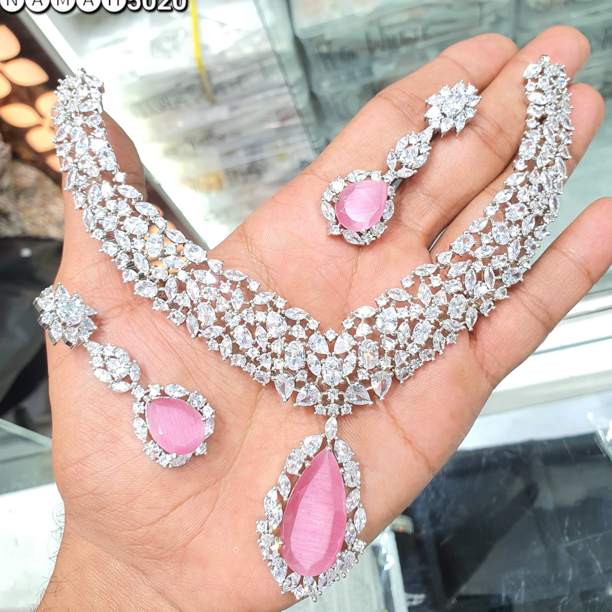 american diamond necklace Set