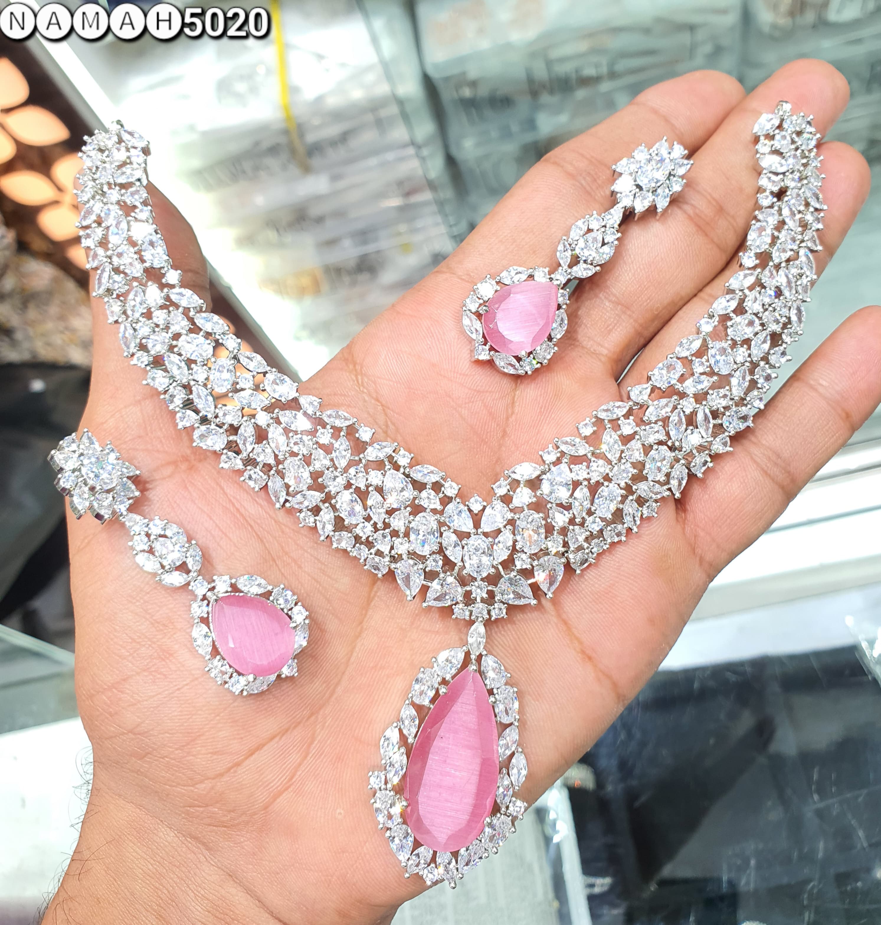 american diamond necklace Set