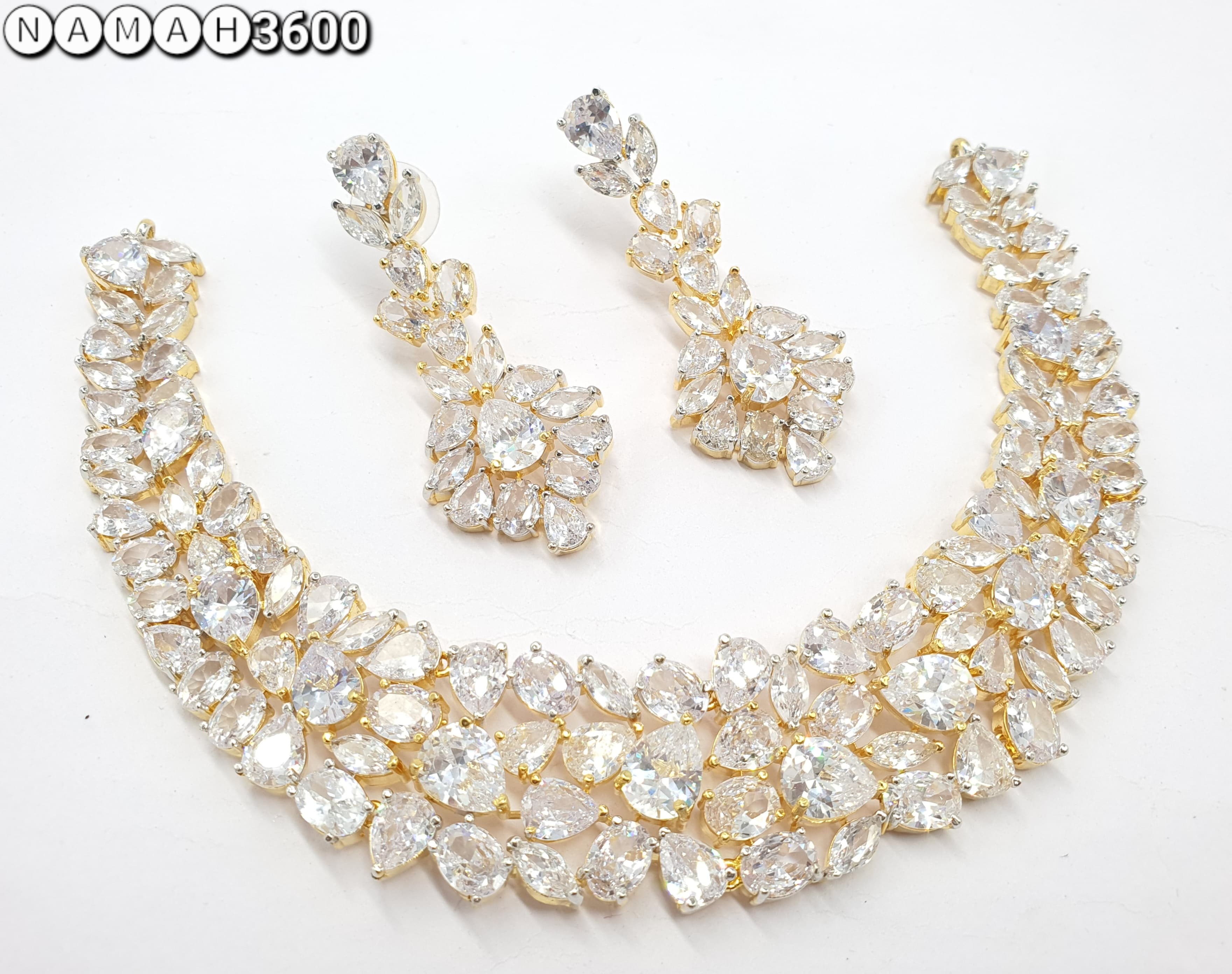 american diamond necklace Set