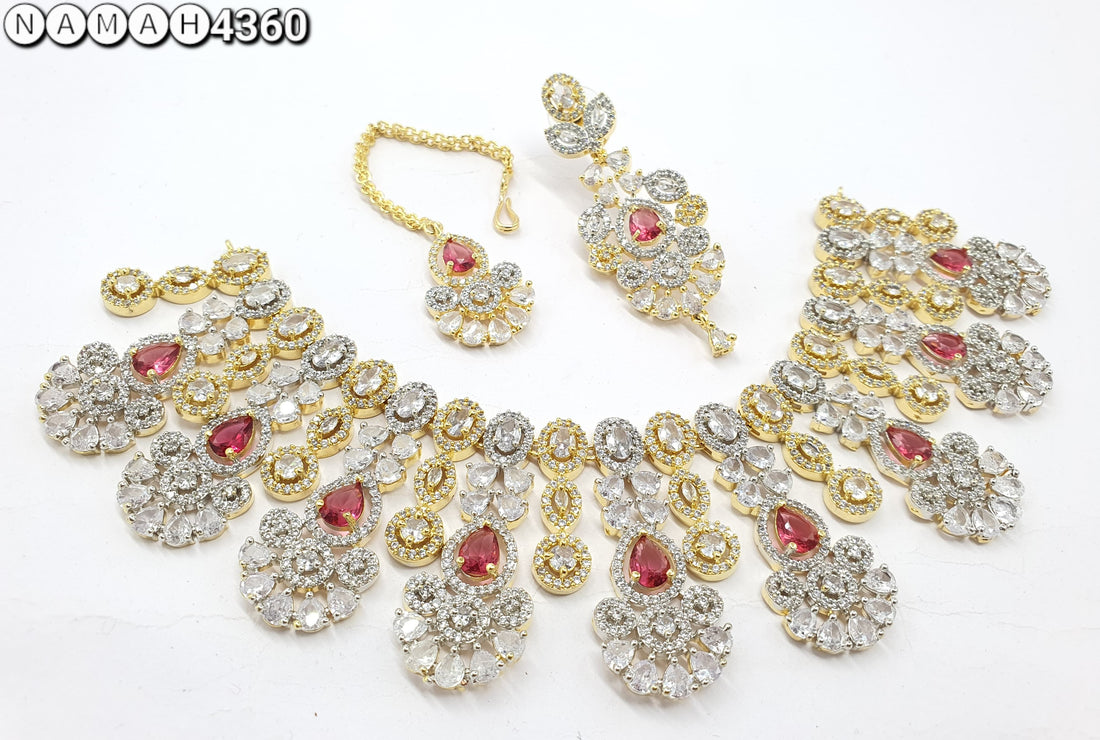 american diamond necklace Set