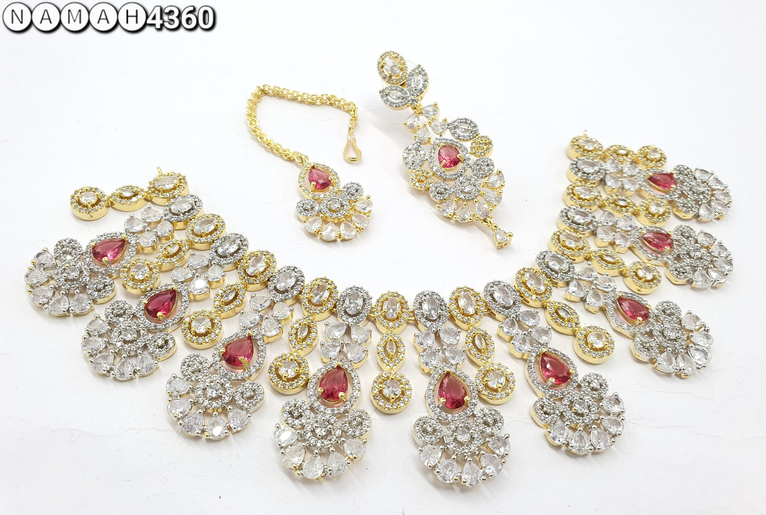 american diamond necklace Set