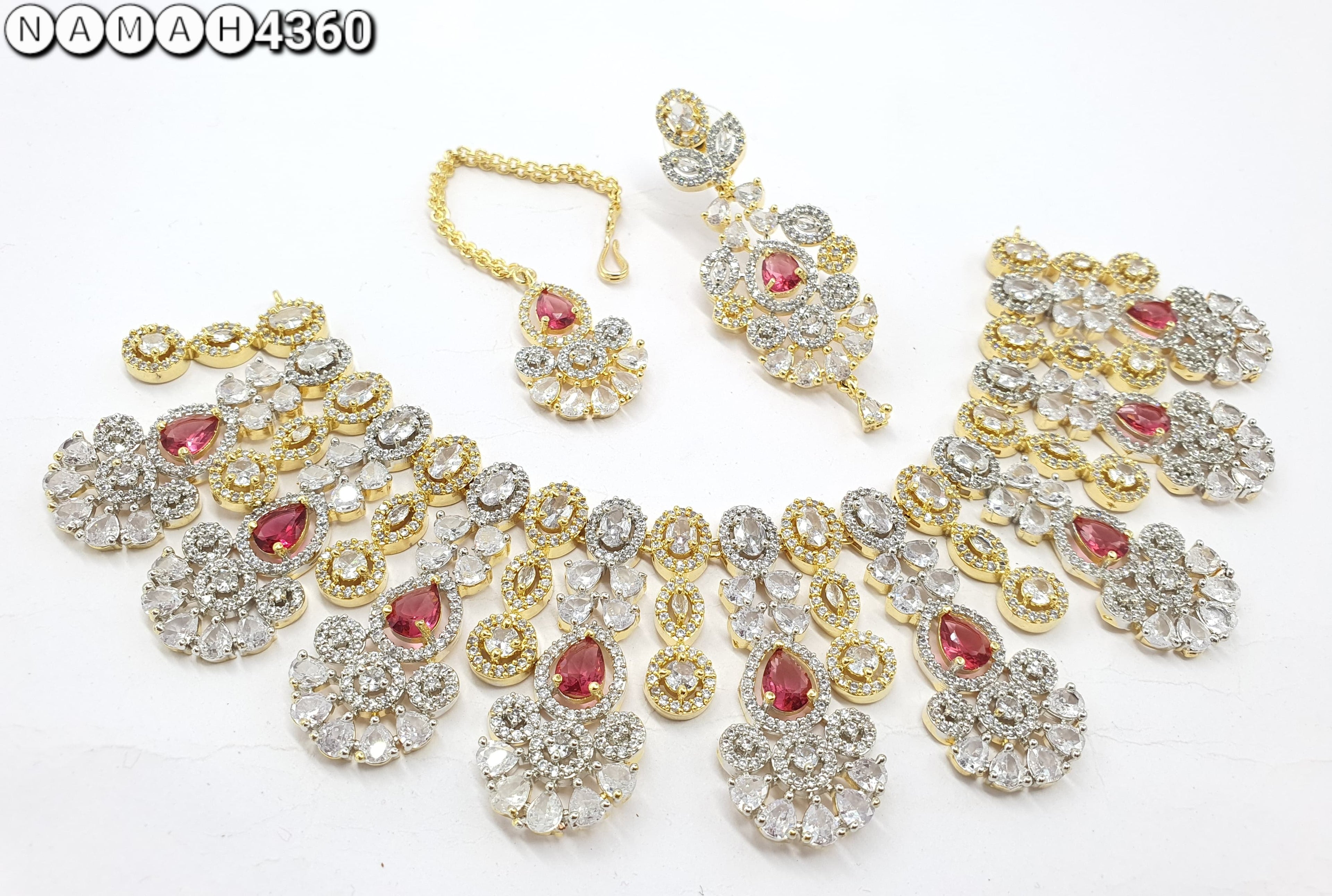 american diamond necklace Set