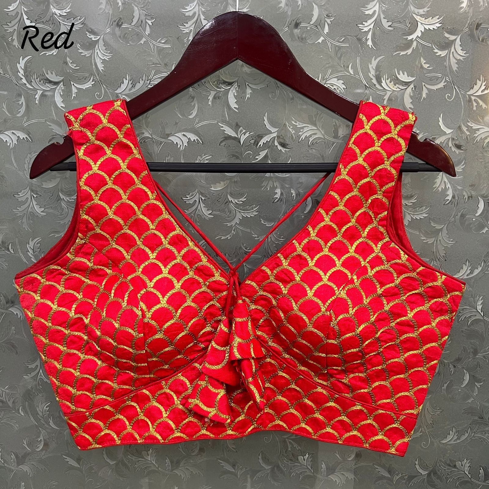 V Neck Cut Partywear Blouse