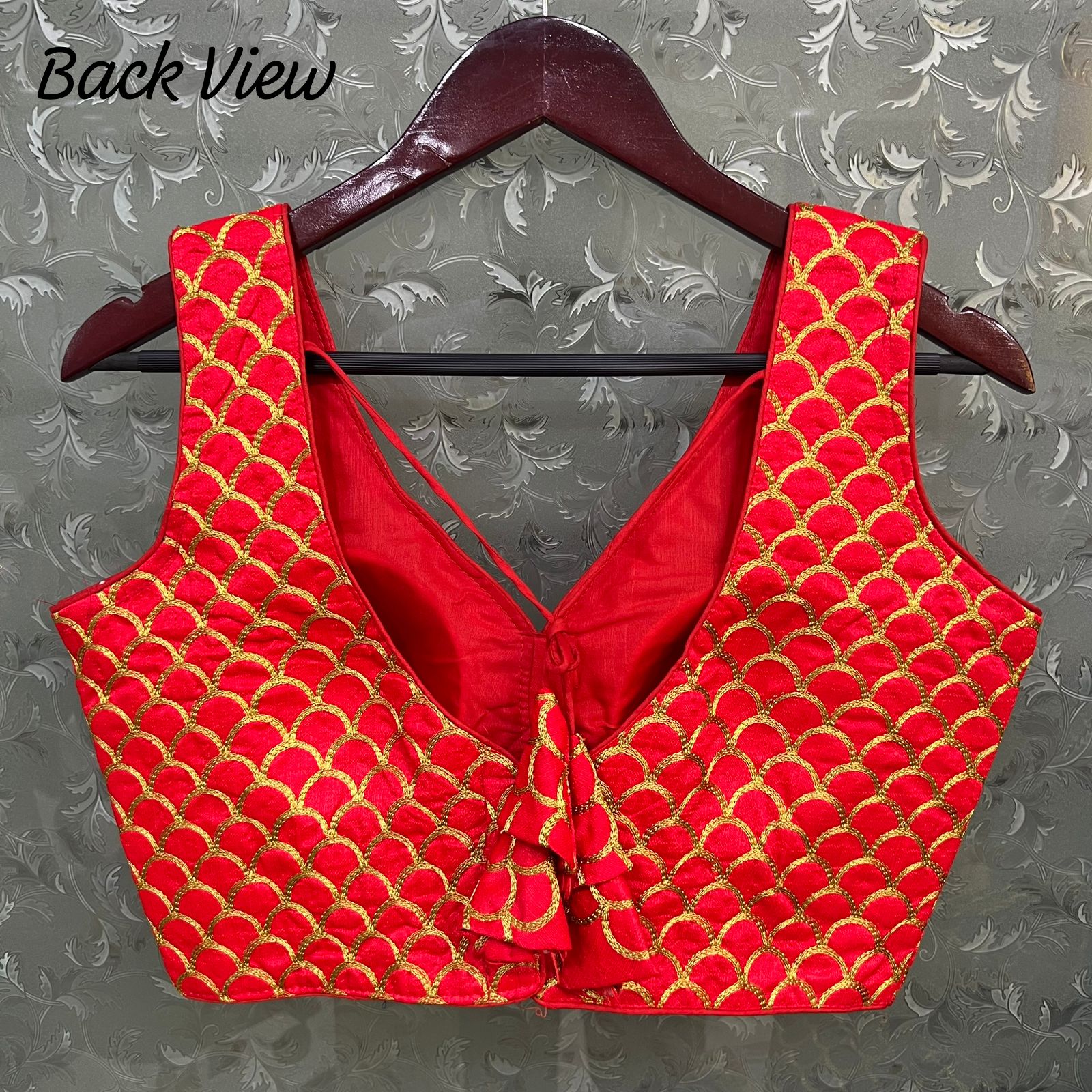 V Neck Cut Partywear Blouse