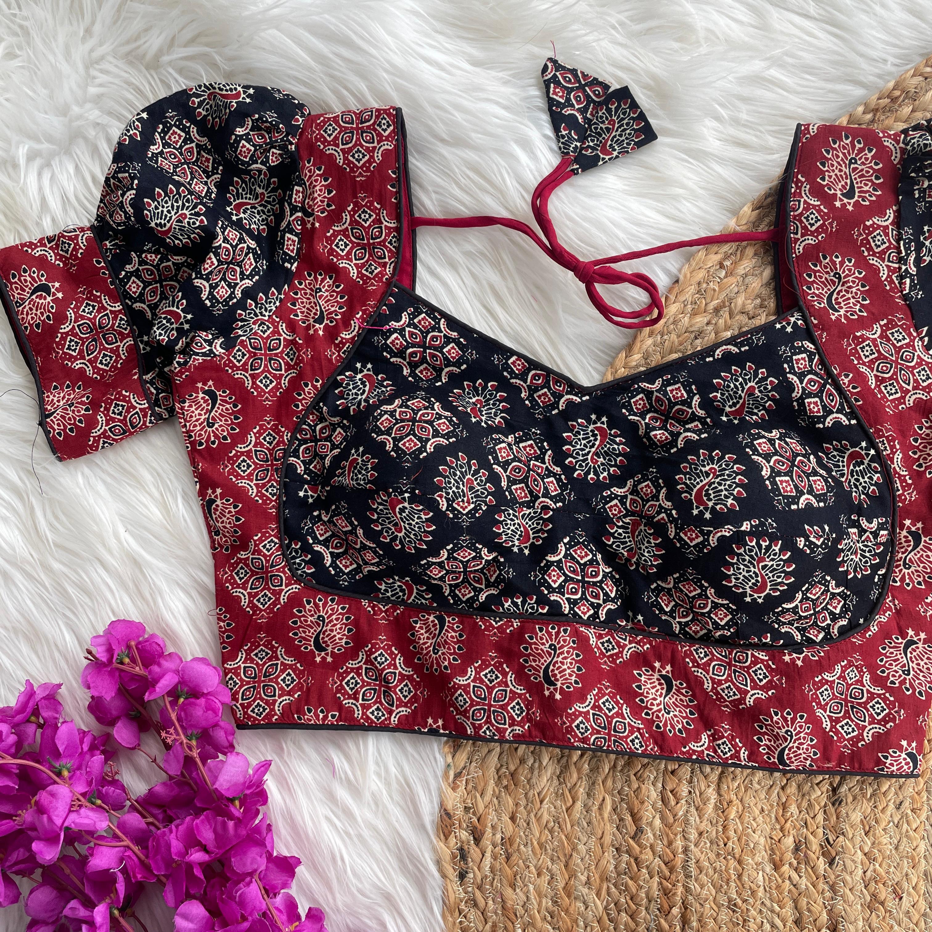 Ajrakh Cotton Blouse