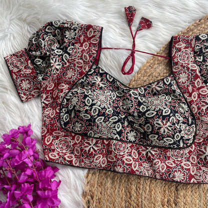 Ajrakh Cotton Blouse