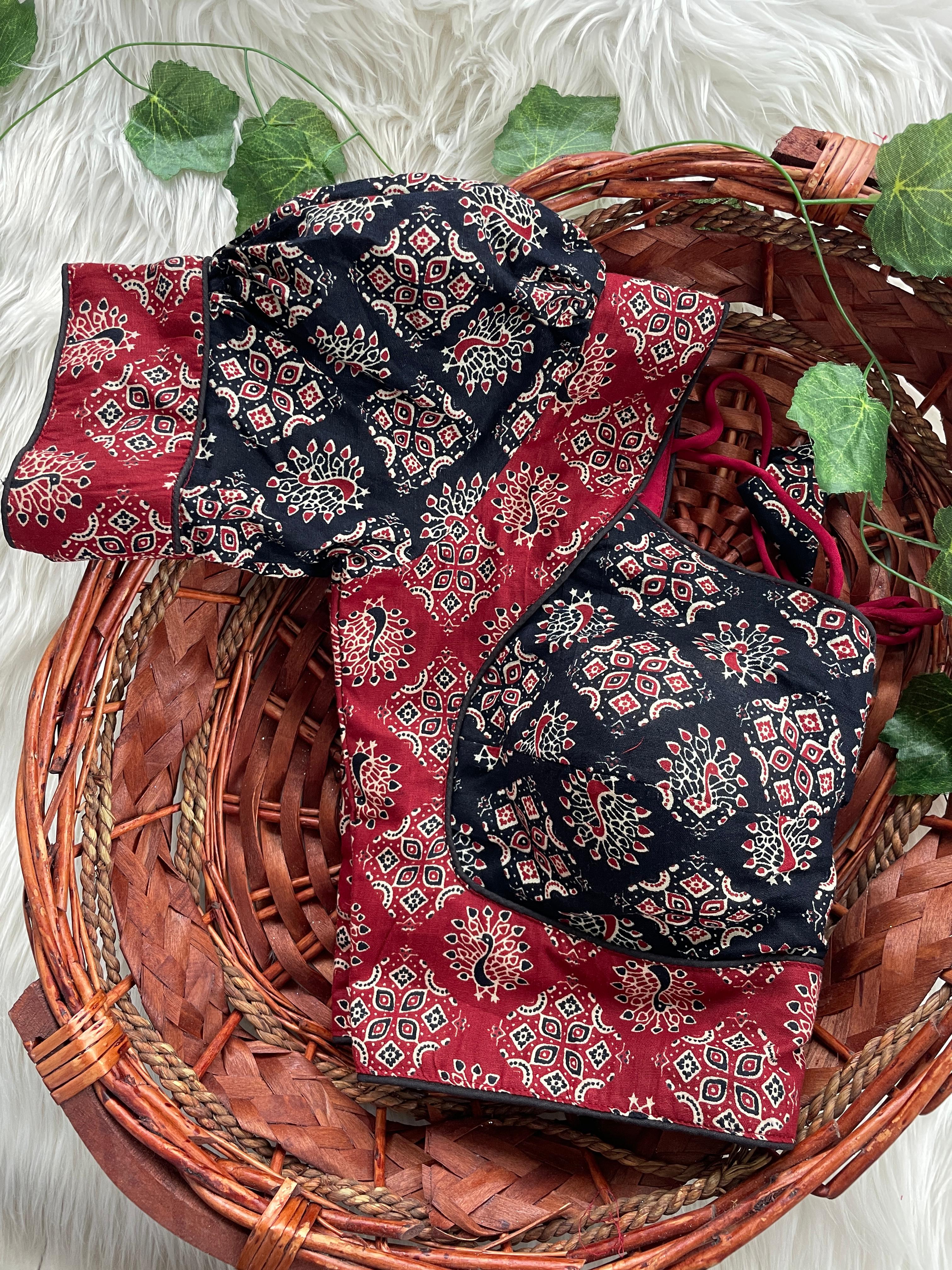 Ajrakh Cotton Blouse