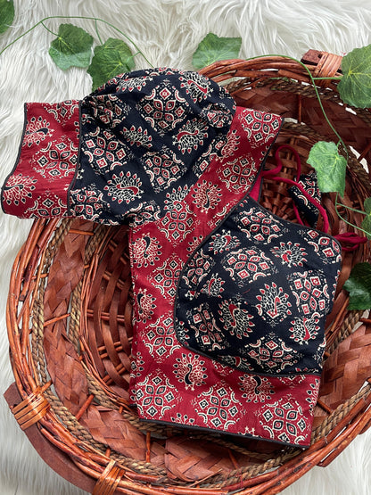 Ajrakh Cotton Blouse