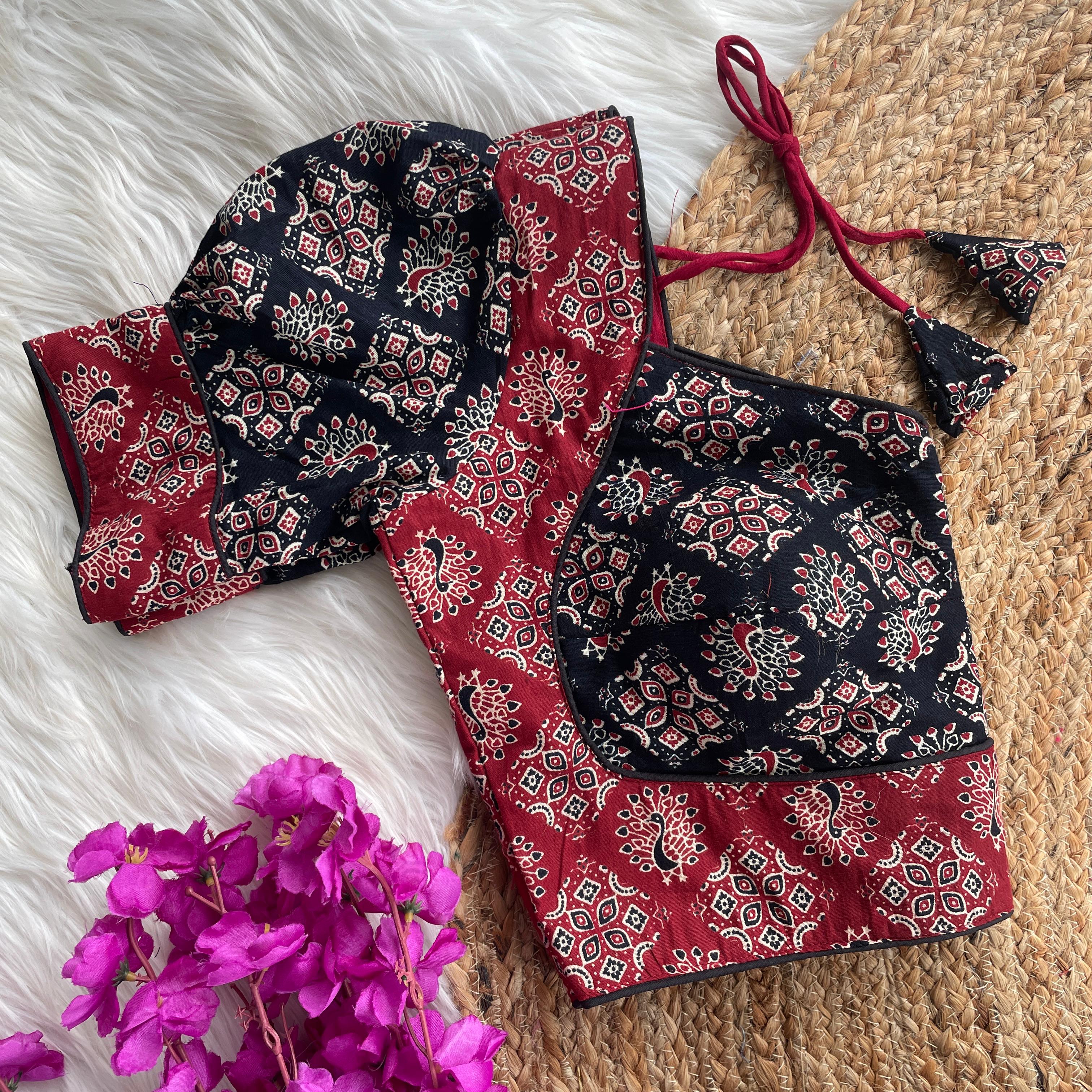 Ajrakh Cotton Blouse