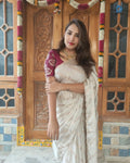 Satin saree