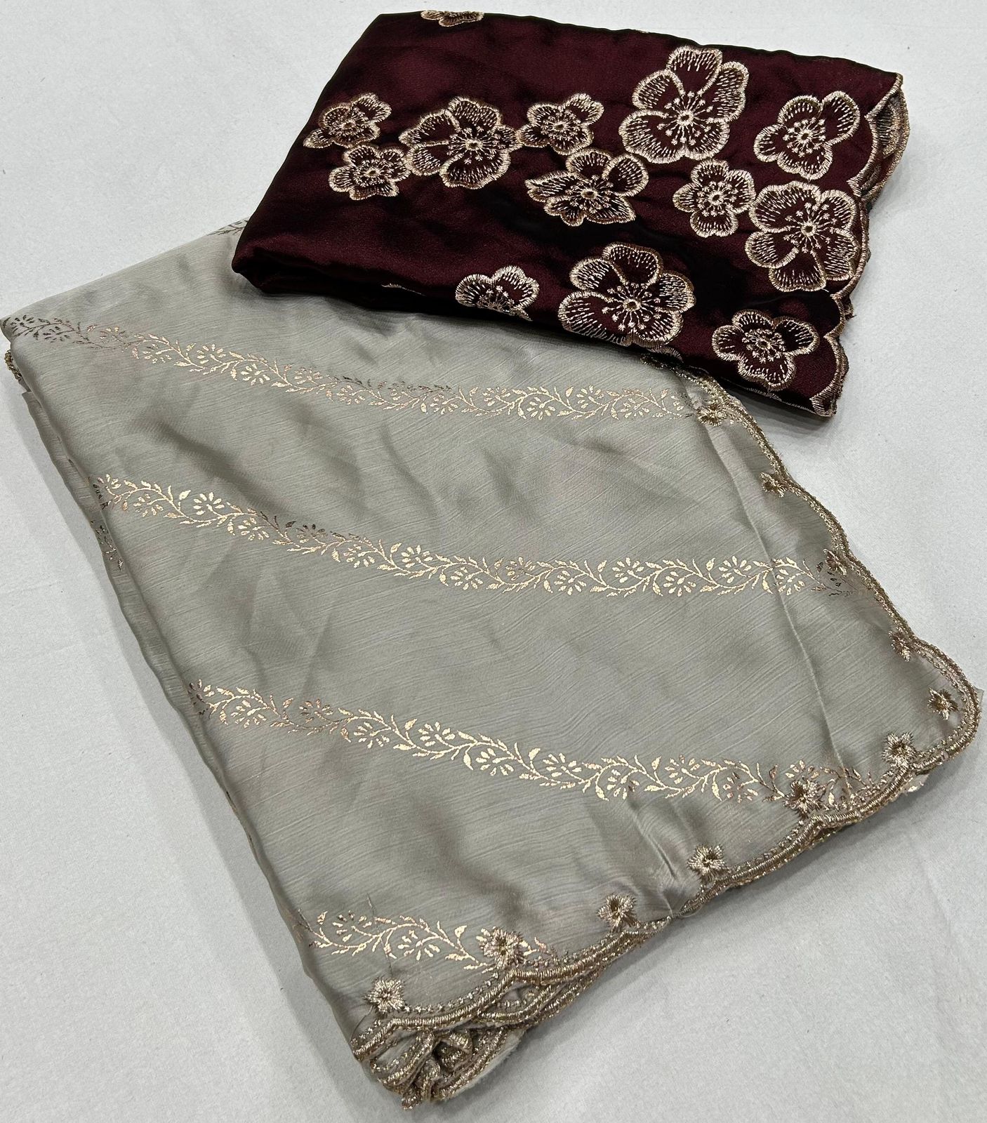 Satin saree