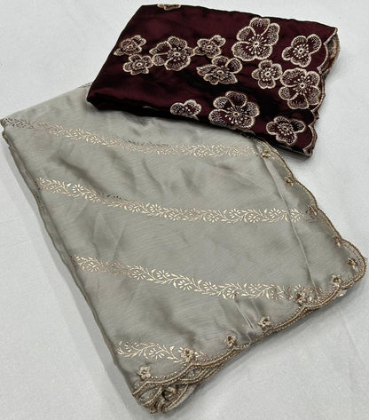 Satin saree