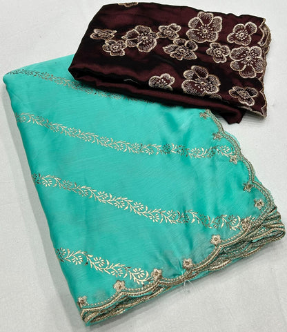 Satin saree