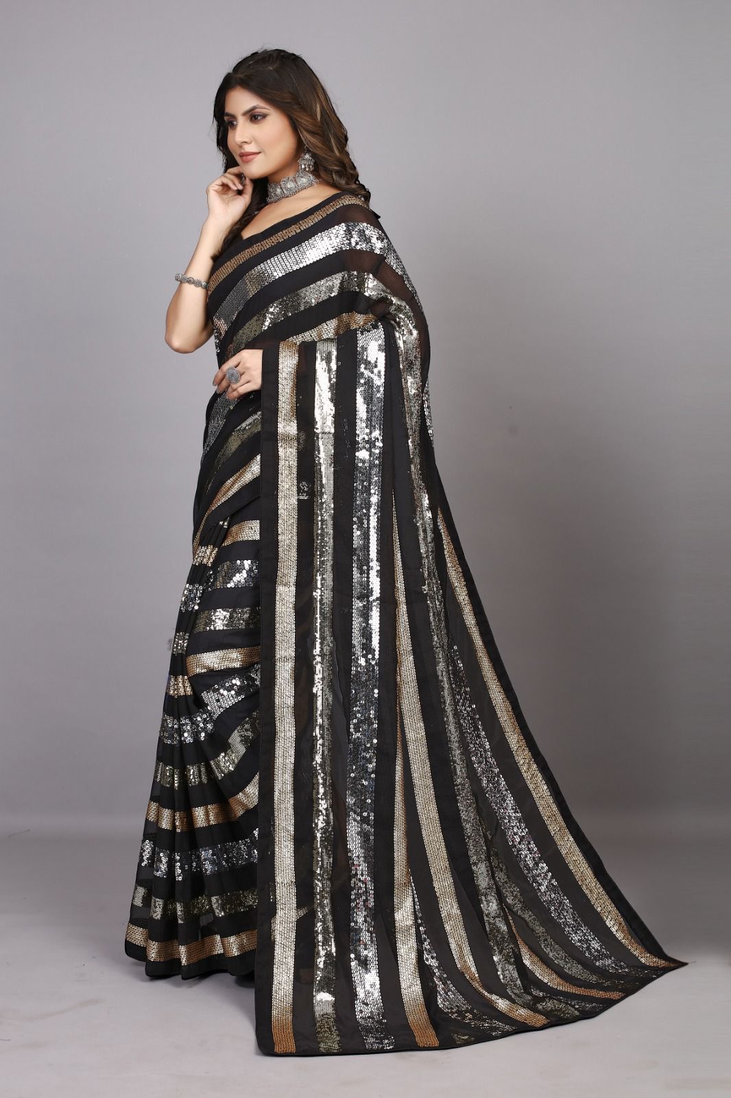 Sequance Saree
