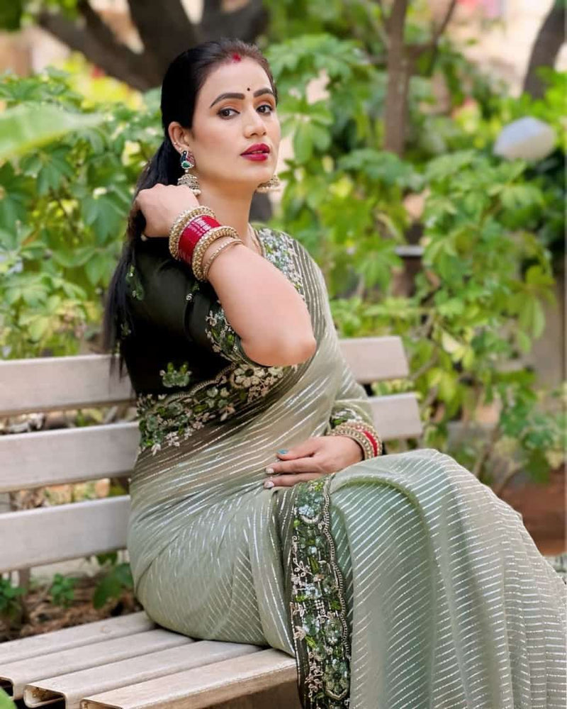 Women's Designer Party Wear Soft Pure Georgette Saree