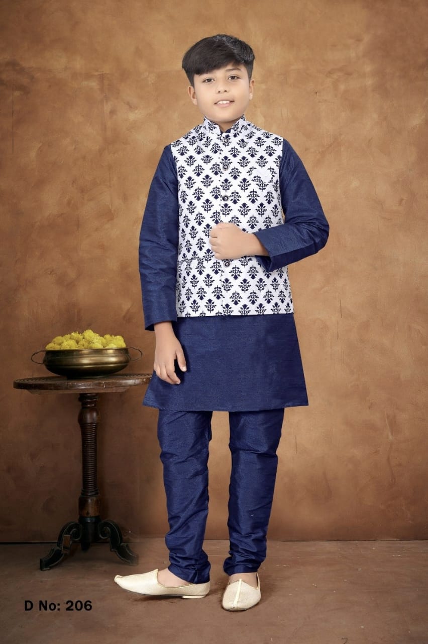 Kurta Pyjama With Jacket 