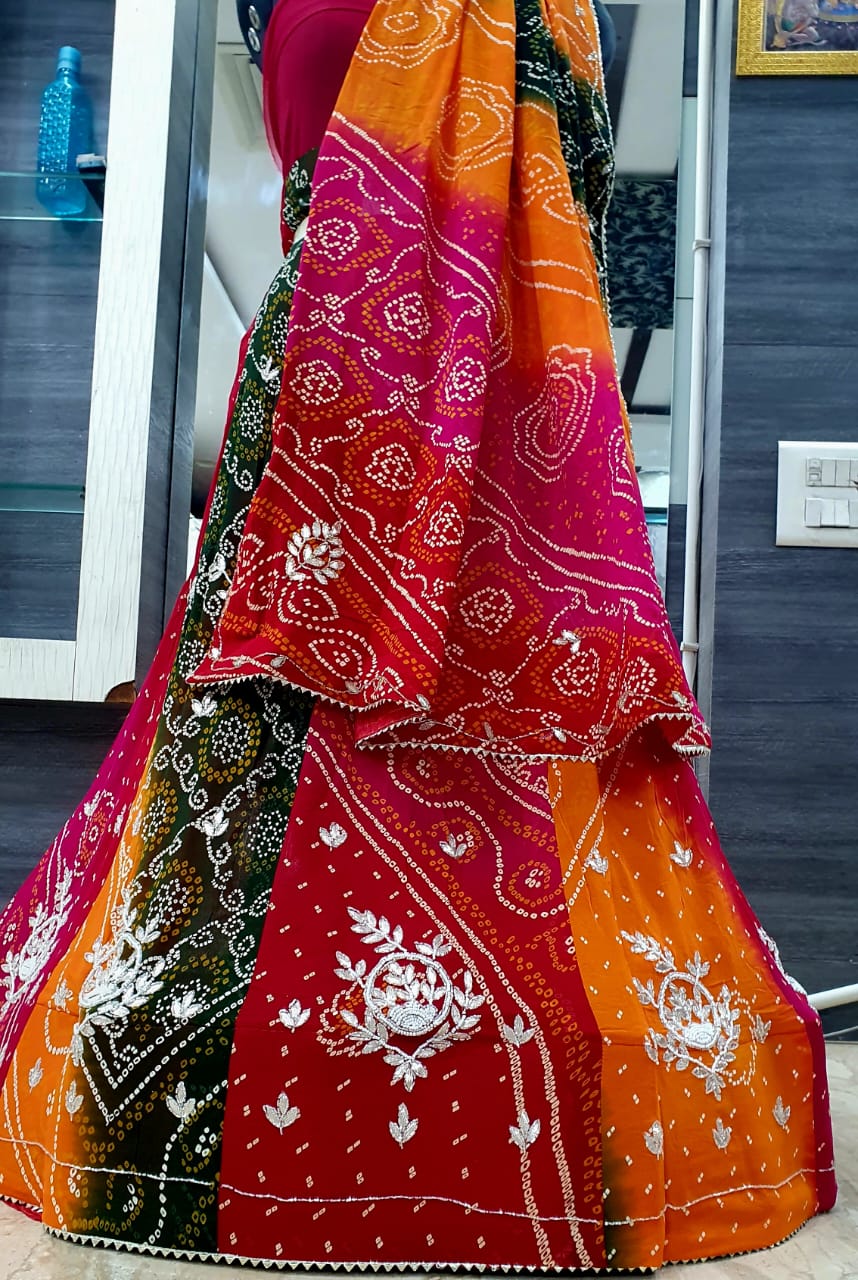 Bandhej Lehenga Choli