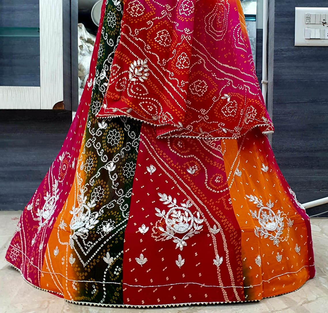 Bandhej Lehenga Choli