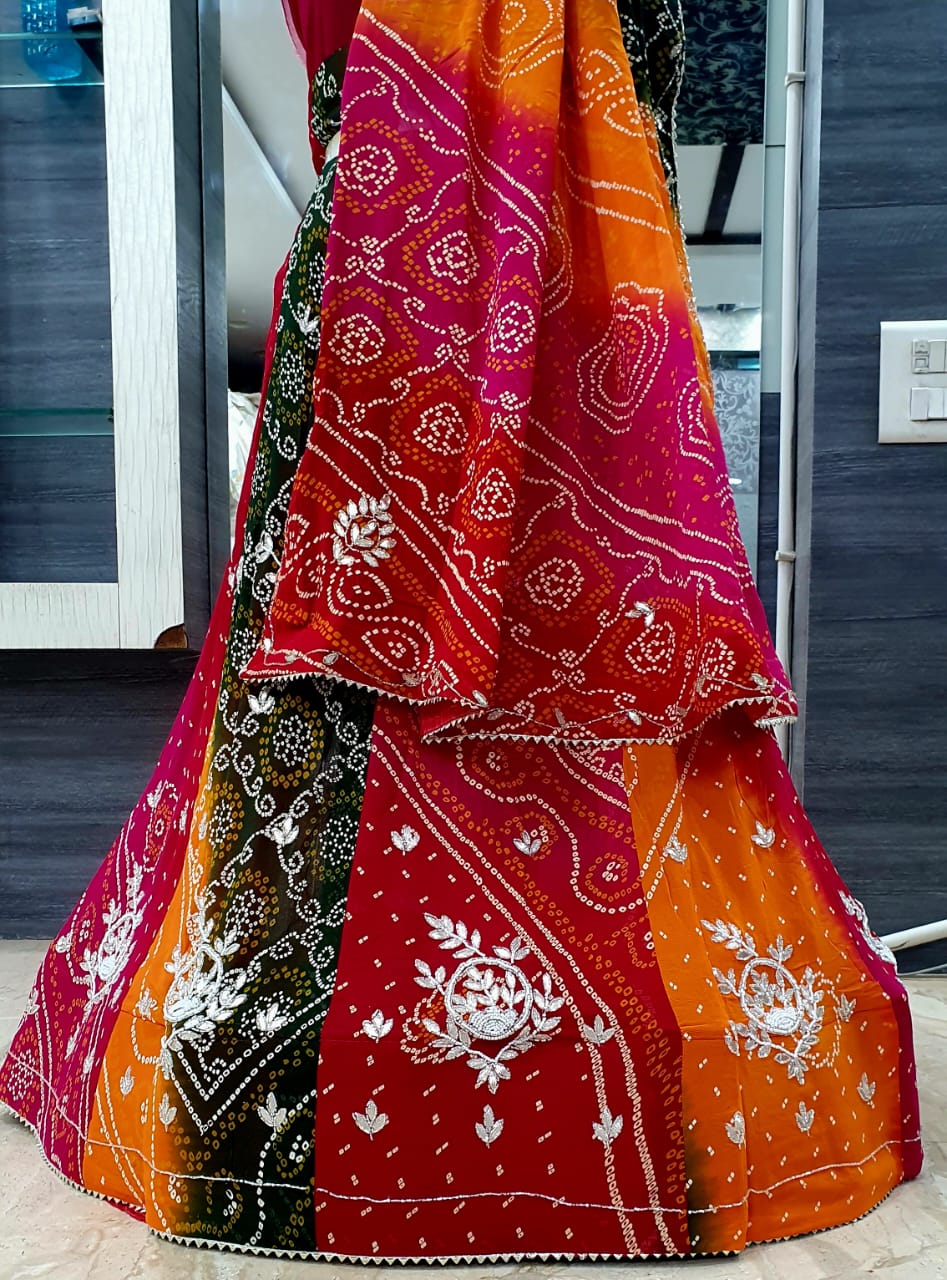 Bandhej Lehenga Choli
