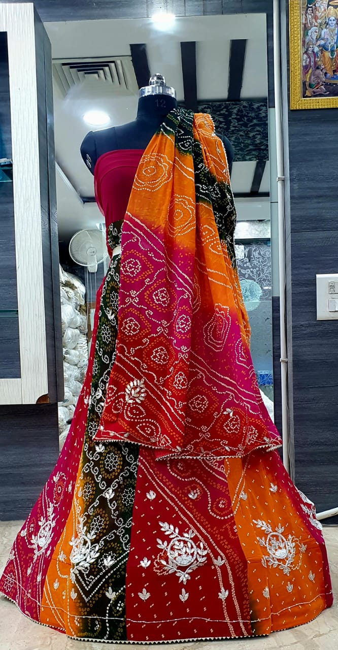 Bandhej Lehenga Choli