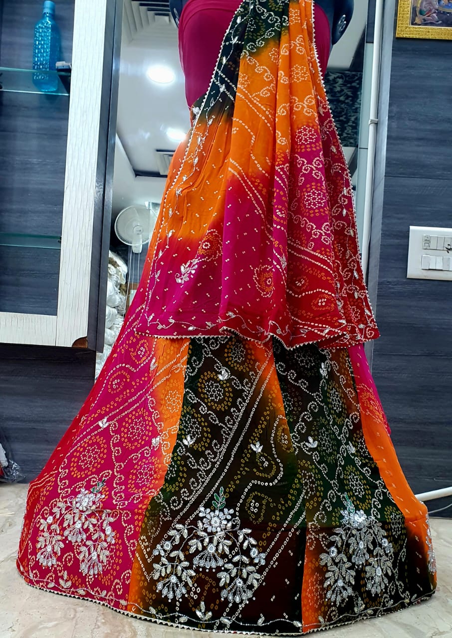 Bandhej Lehenga Choli