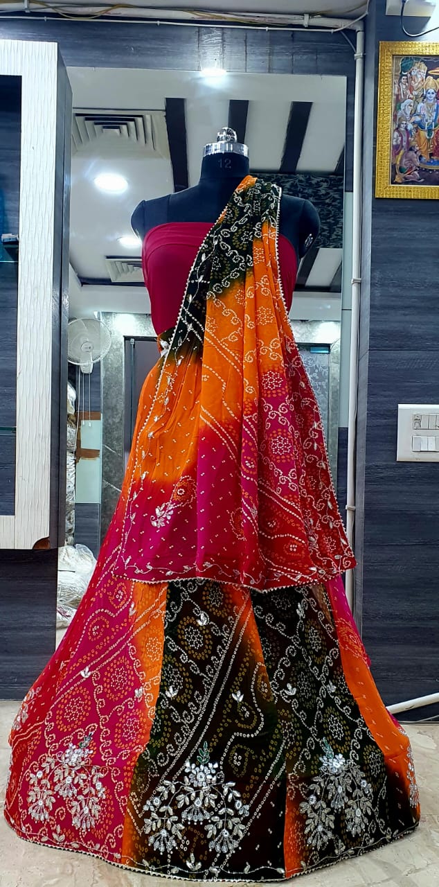 Bandhej Lehenga Choli