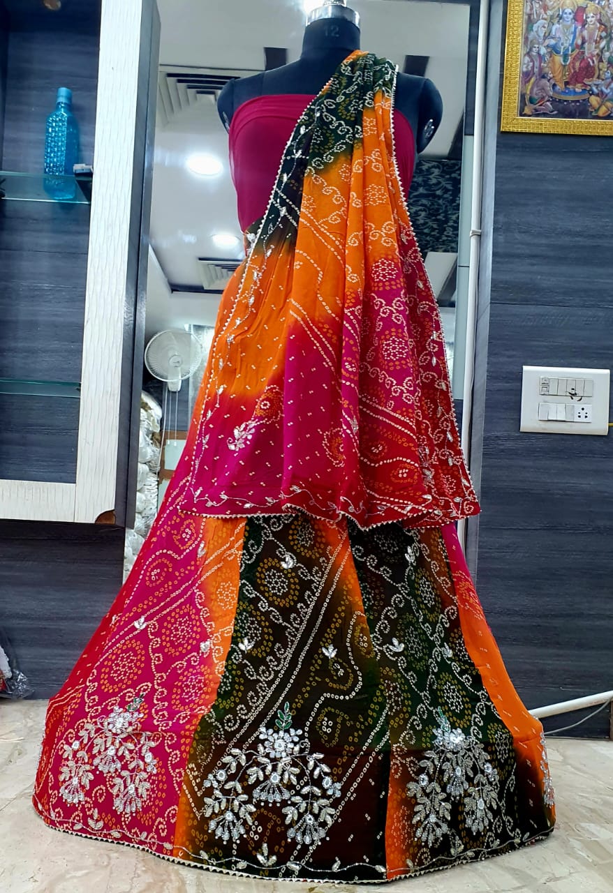 Bandhej Lehenga Choli