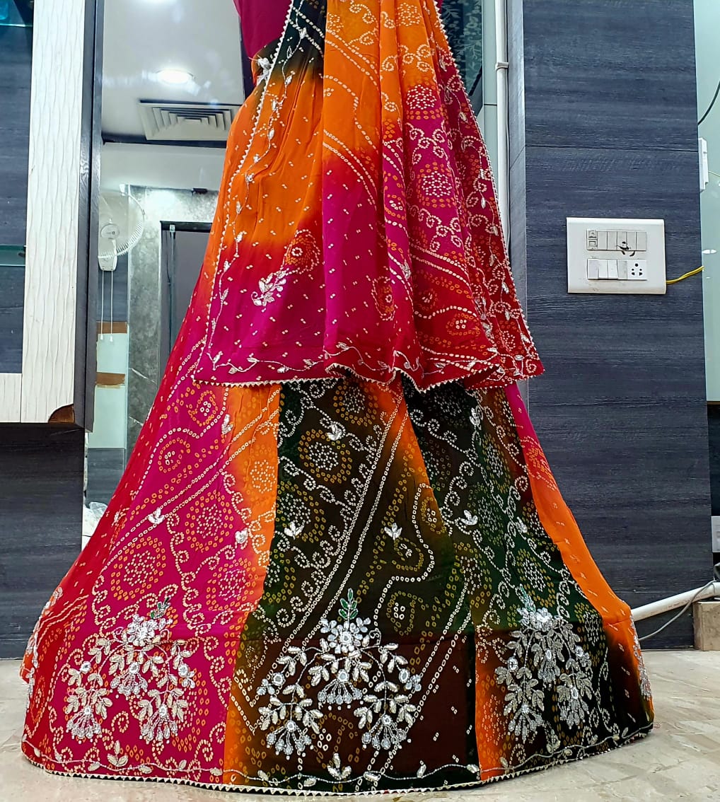 Bandhej Lehenga Choli