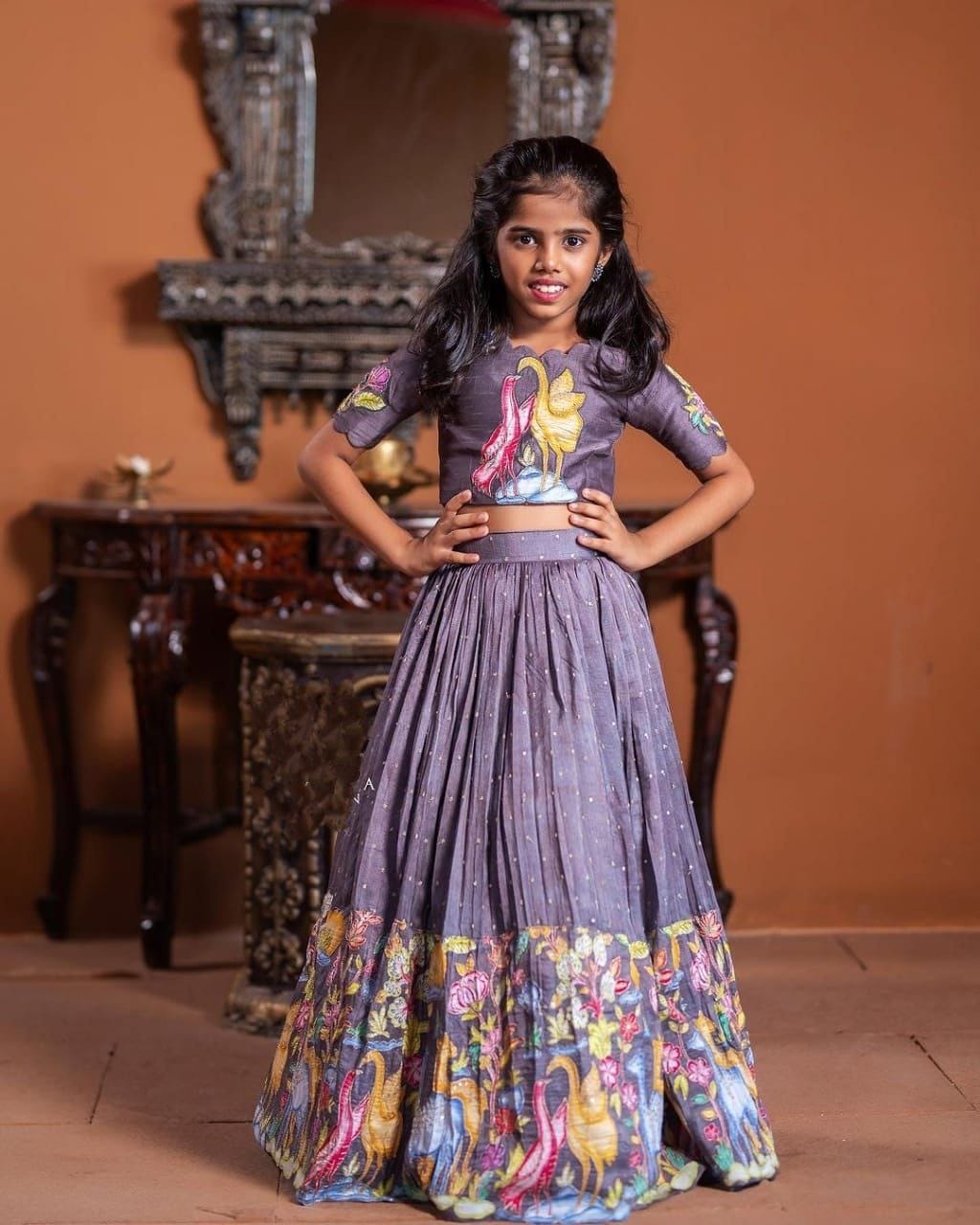 10 Year Girls Lehenga Designer Women's Designer Kids Wear