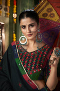 Multi-Color Maslin Cotton Chaniya Choli with Mirror Work