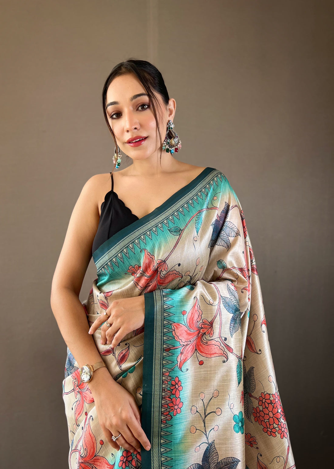 Szarna Silk Digital Printed Saree