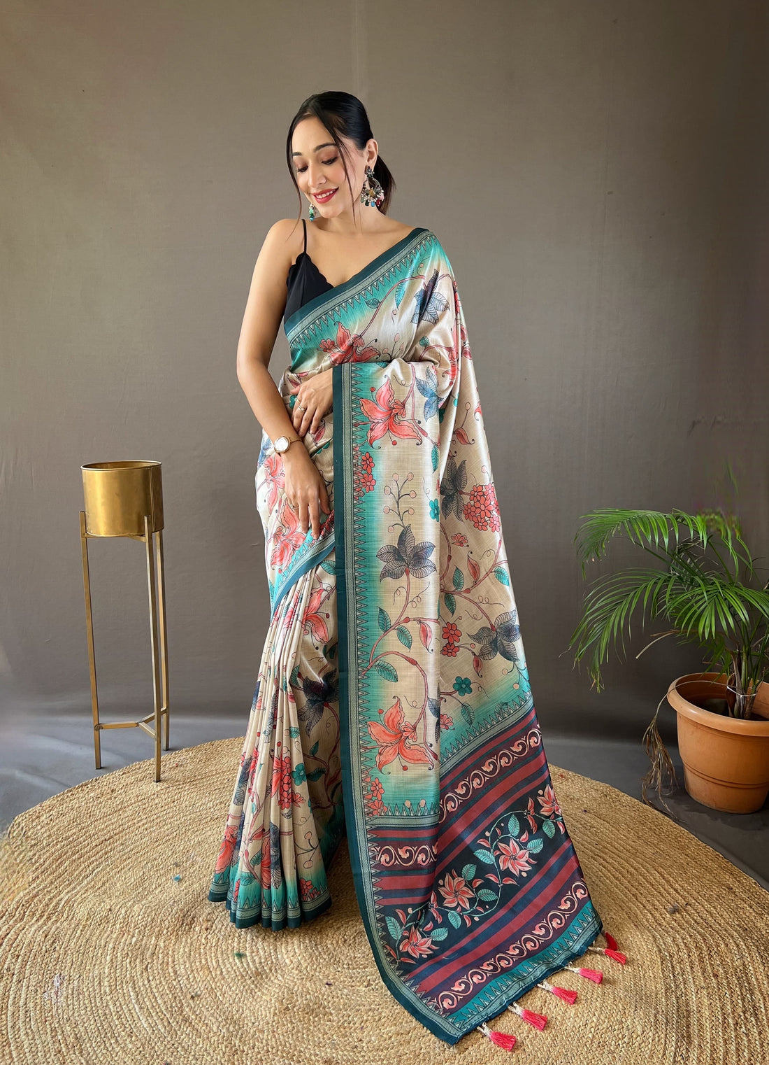 Szarna Silk Digital Printed Saree