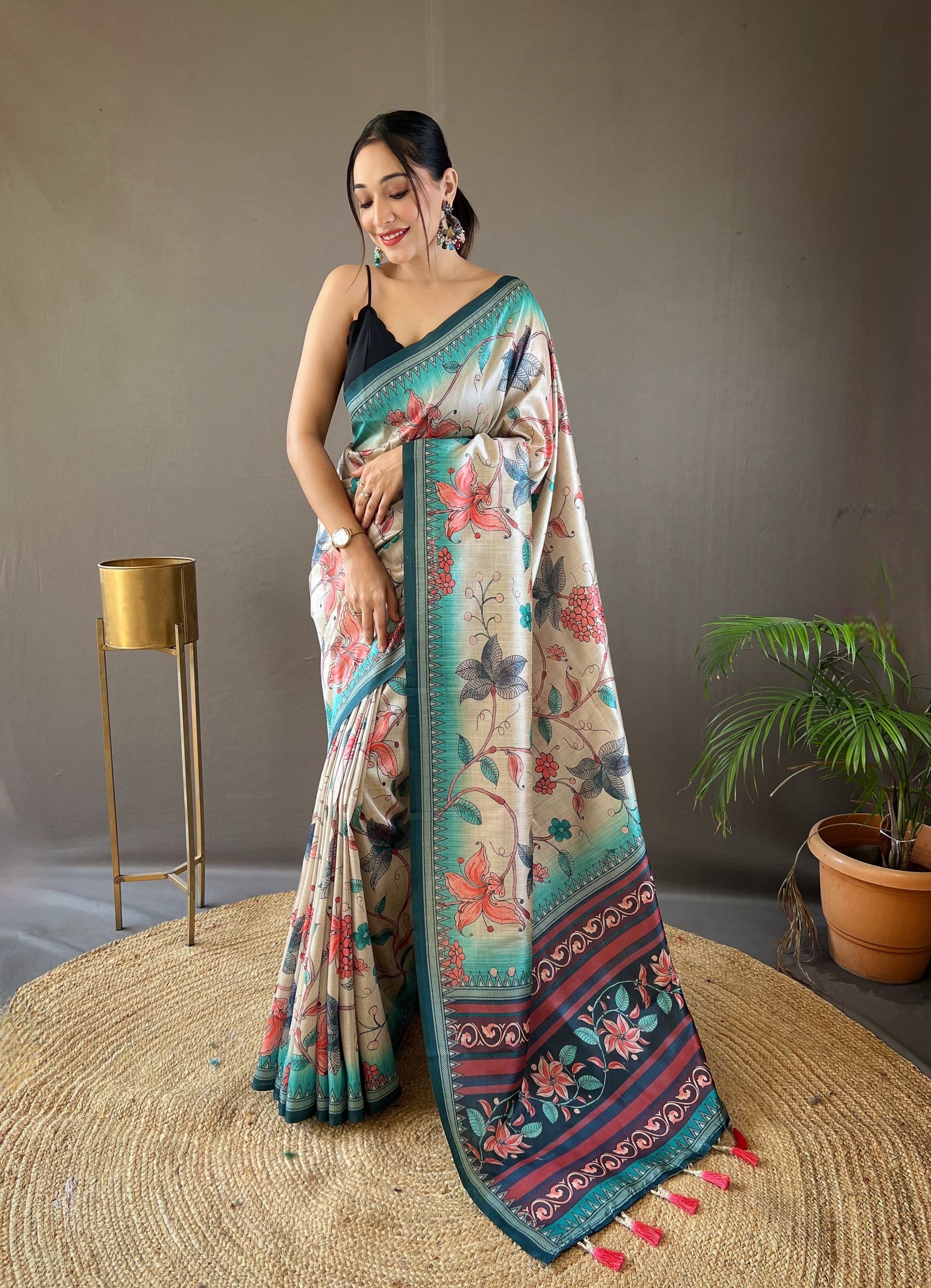 Szarna Silk Digital Printed Saree