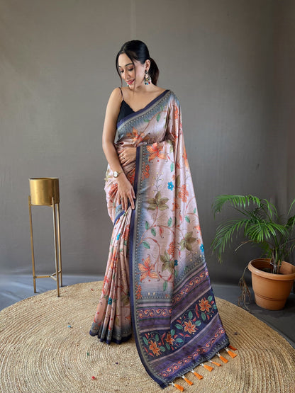 Szarna Silk Digital Printed Saree