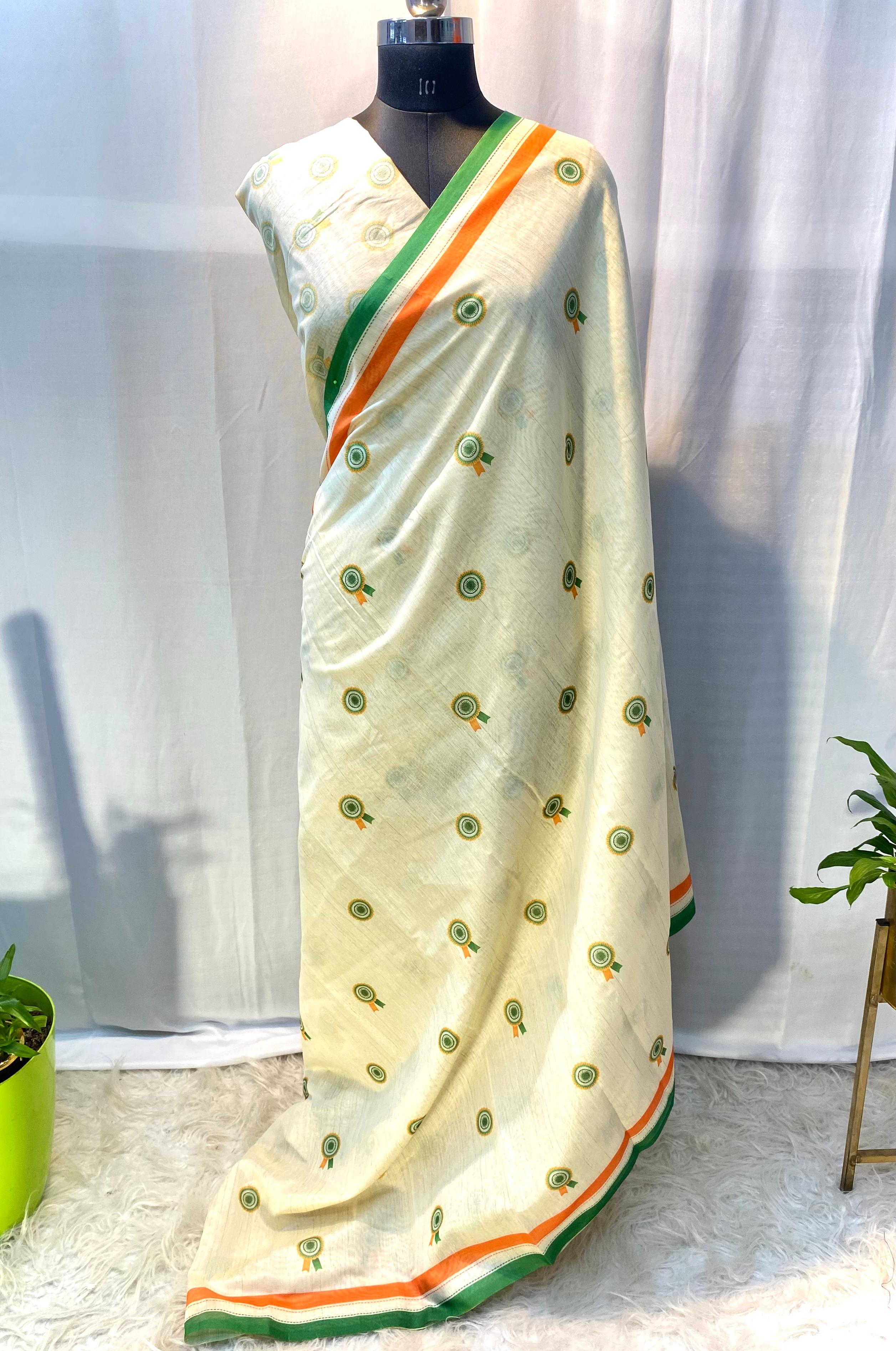 Tiranga Saree for Independence and Republic Day