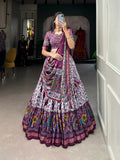 Navaratri Floral Print With Foil Print Lehenga Choli