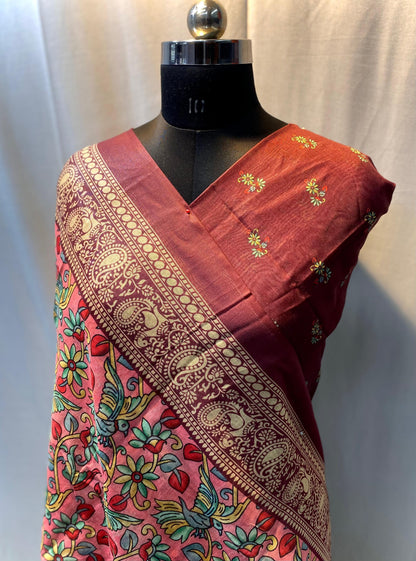 Cotton Chanderi Silk Saree