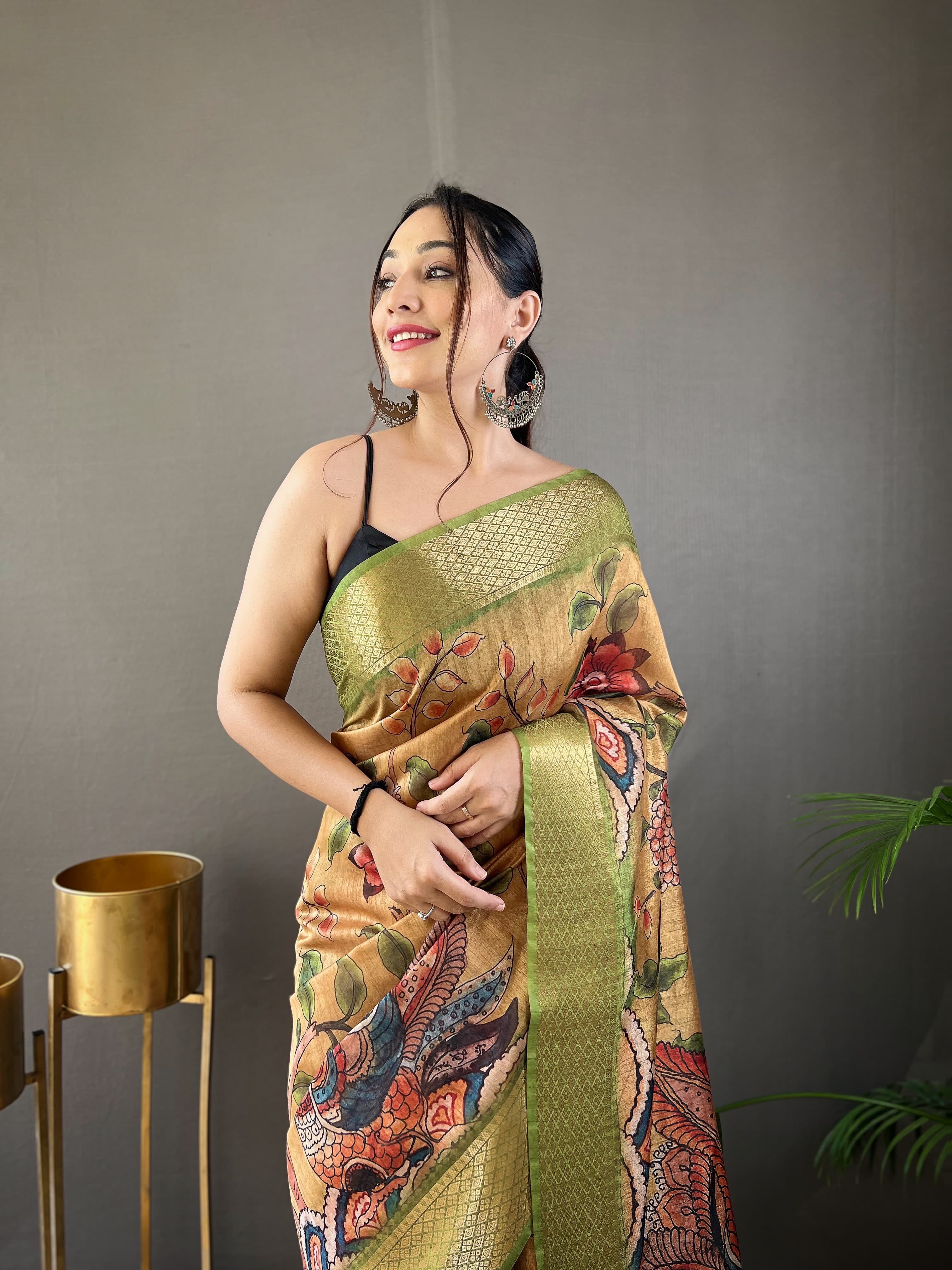 Women's Designer Premium Hemangi Soft Tussar Silk Saree