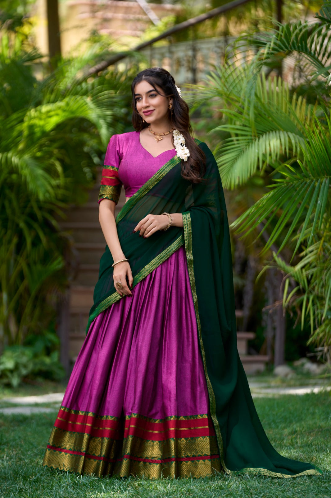South Style Poly cotton Lehenga Choli