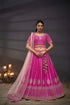 Pink Pure Silk & Heavy Embroidery Bridal Lehenga & Dupatta