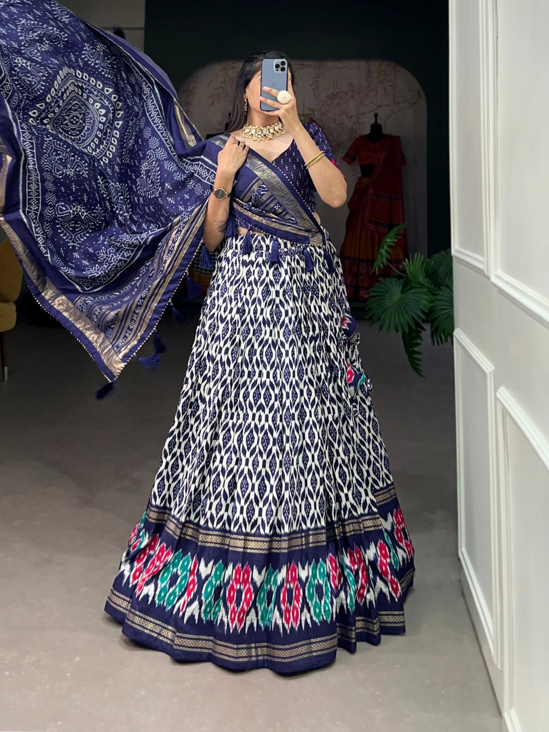 Tussar Silk Lehenga Choli