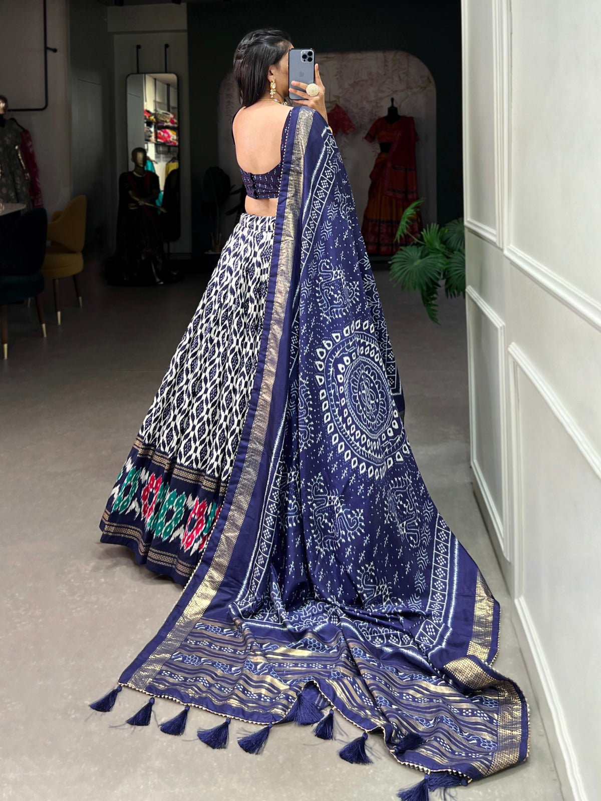 Tussar Silk Lehenga Choli