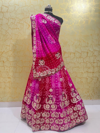 Rajasthani Traditional Lahariya Ojhariya Lahenga Choli